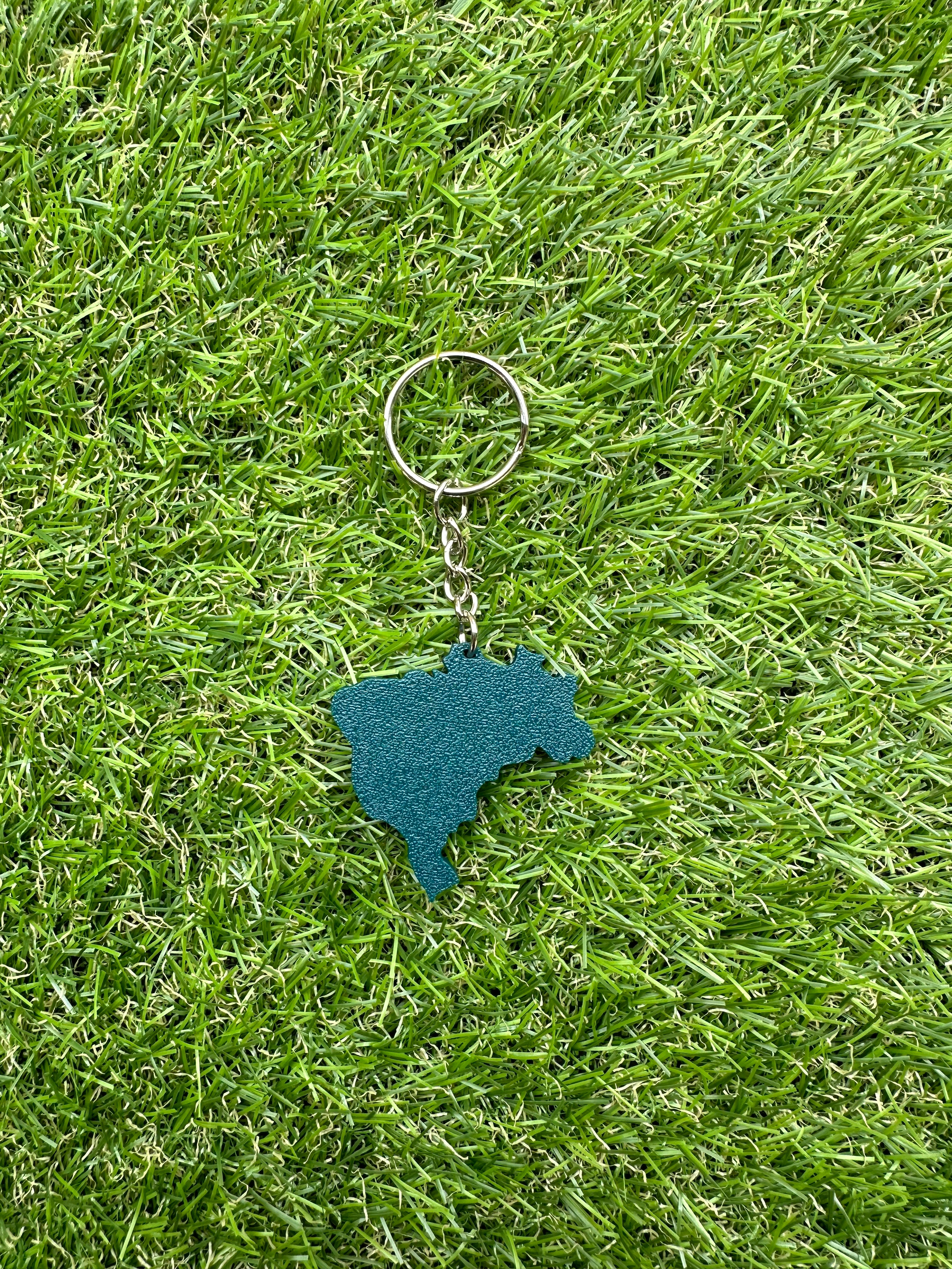 Brazilian Map Keychain
