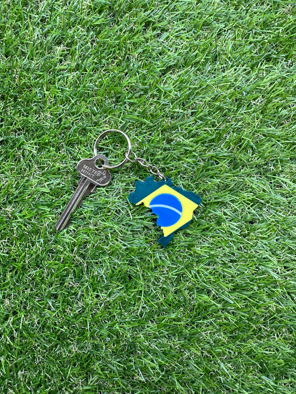 Brazilian Map Keychain
