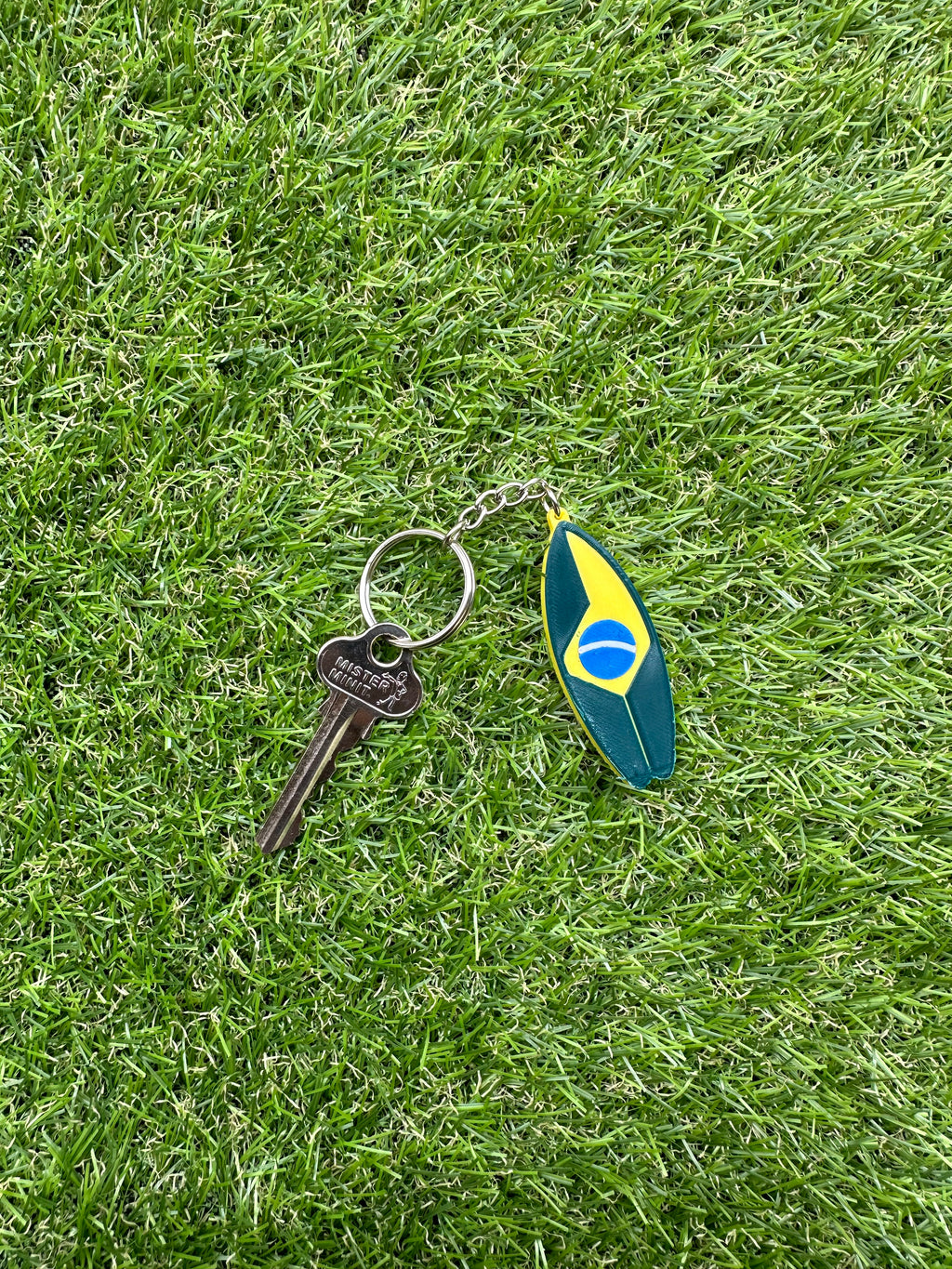 Brazilian Surfboard Keychain