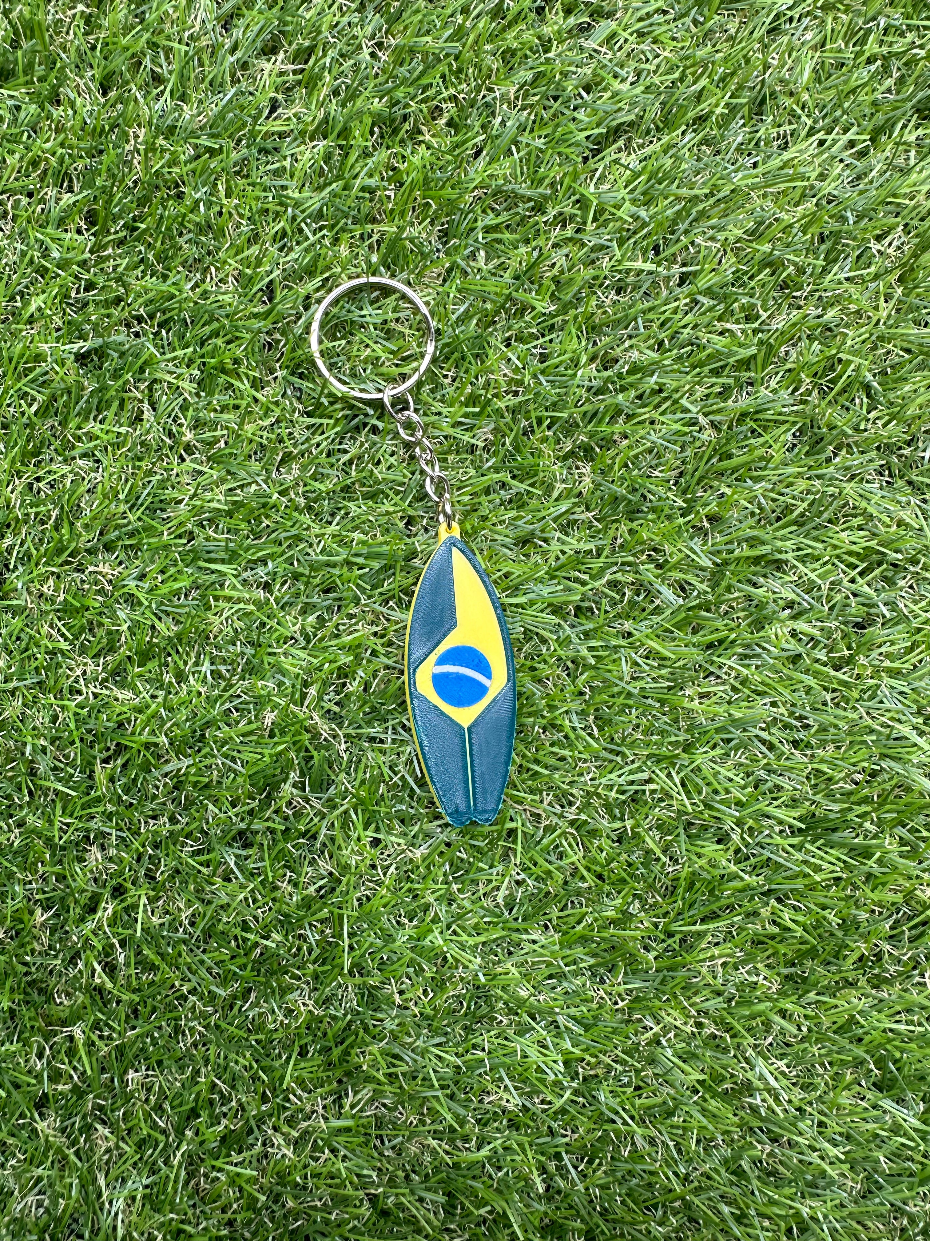 Brazilian Surfboard Keychain