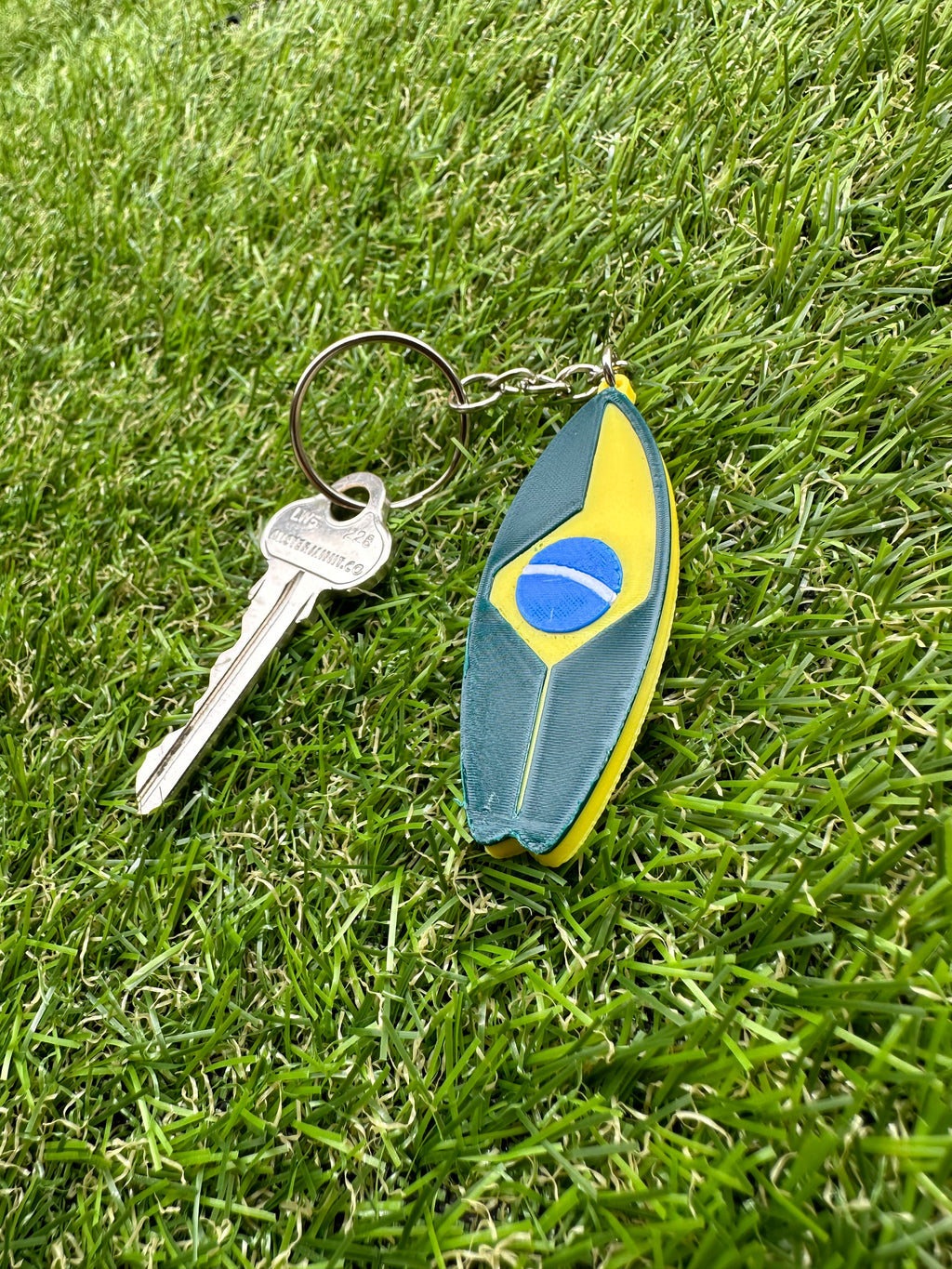 Brazilian Surfboard Keychain