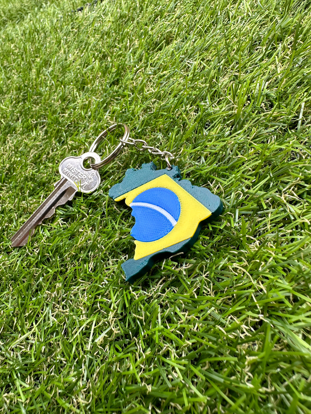 Brazilian Map Keychain